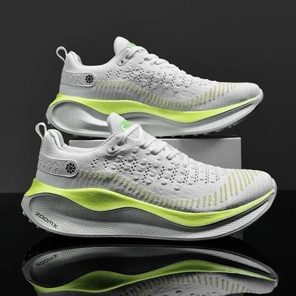 Zapatillas de deporte para Hombre, zapatos de tenis cómodos de malla, para correr, con placa de carbono, amortiguación, entrenamiento deportivo, trotar, Unisex, 2024