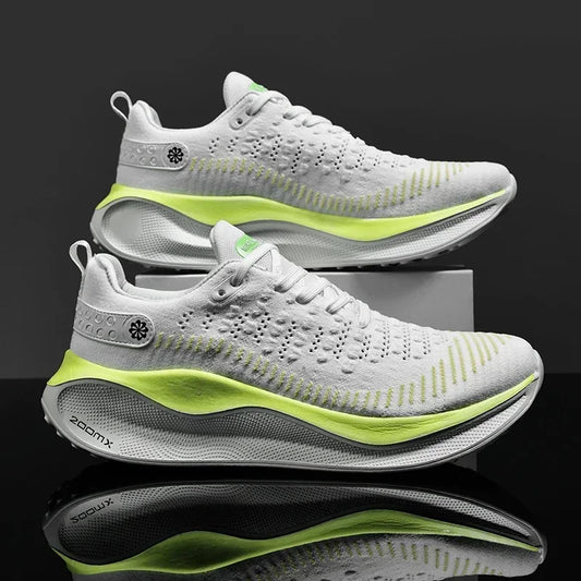 Zapatillas de deporte para Hombre, zapatos de tenis cómodos de malla, para correr, con placa de carbono, amortiguación, entrenamiento deportivo, trotar, Unisex, 2024