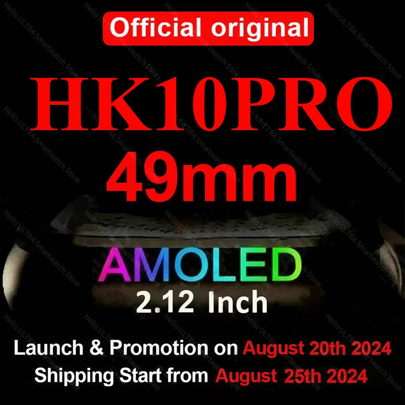 HK10PRO Chat GPT AMOLED 45mm NFC brújula BT llamada tacto suave ritmo cardíaco Smartwatch hombres mujeres