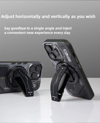 Soporte magnético para teléfono KONCASE 2 en 1 MagSafe 360 °   Accesorio para teléfono con soporte ajustable multifuncional de aleación de aluminio ultrafino