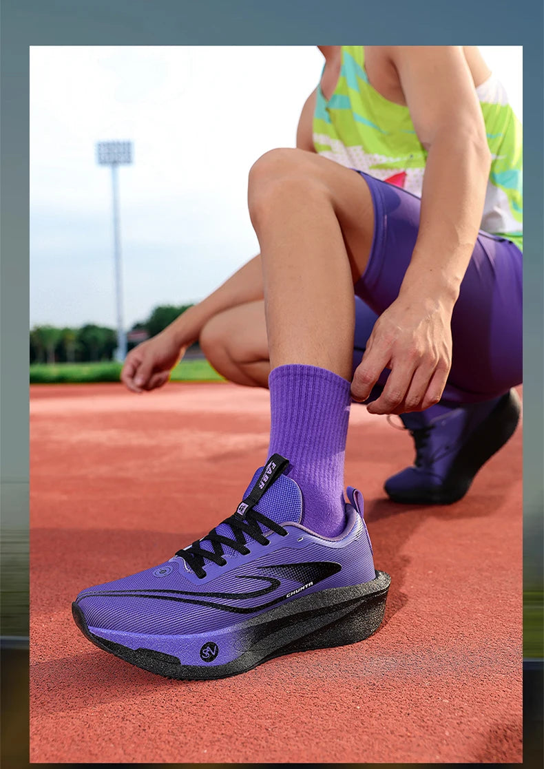 Zapatillas para correr para hombre, placa de carbono, especialidad, deportes de maratón, transpirables, ligeras, cómodas, antideslizantes, zapatillas de ocio