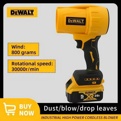 Dewalt-secador de pelo con cepillo de 30000RPM, ventilador Turbo inalámbrico, ventilador violento de mano, herramienta de eliminación de polvo recargable de 20V