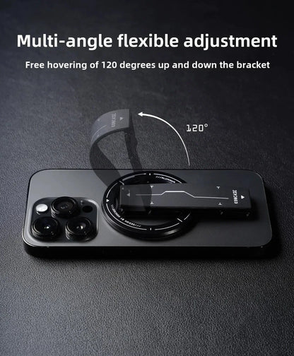 Soporte magnético para teléfono KONCASE 2 en 1 MagSafe 360 °   Accesorio para teléfono con soporte ajustable multifuncional de aleación de aluminio ultrafino