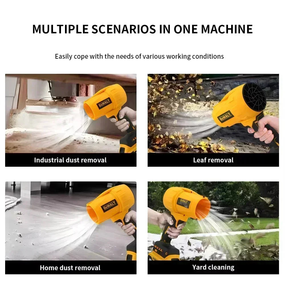 Dewalt-secador de pelo con cepillo de 30000RPM, ventilador Turbo inalámbrico, ventilador violento de mano, herramienta de eliminación de polvo recargable de 20V