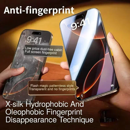 Protector de pantalla de privacidad para IPhone 16 14 11 12 13 15 Pro Max 7 8 Plus Mini X XR XS, vidrio antiespía, instalación sin polvo, 3 uds.