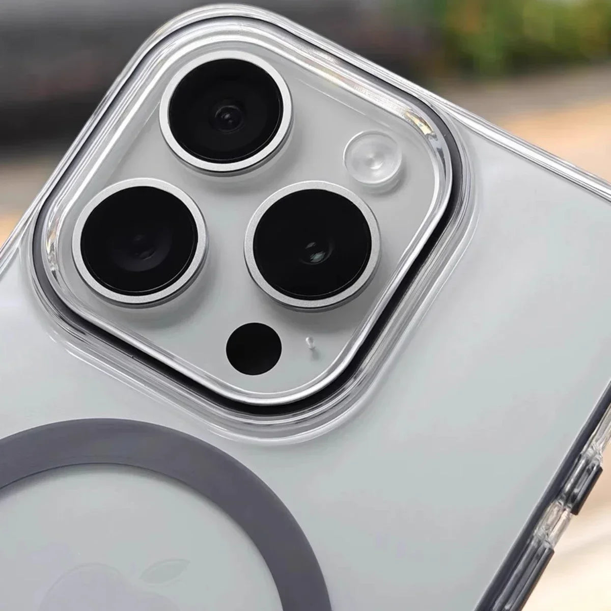 Para teléfono 16Pro Max titanio gris botón de metal fuerte magsafe caja de teléfono de carga para iPhone 16 15 14 13 12 Pro Max sho magnético