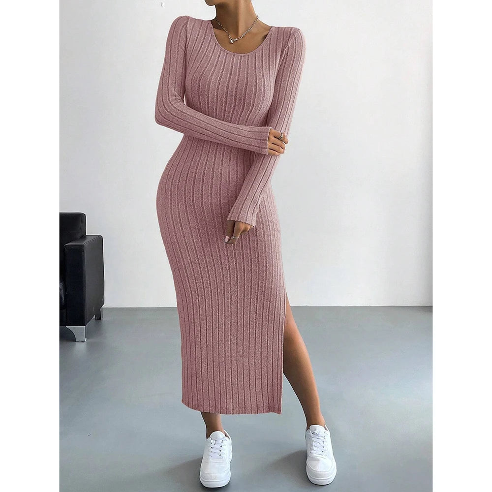 Women's Autumn Dresses French Plain